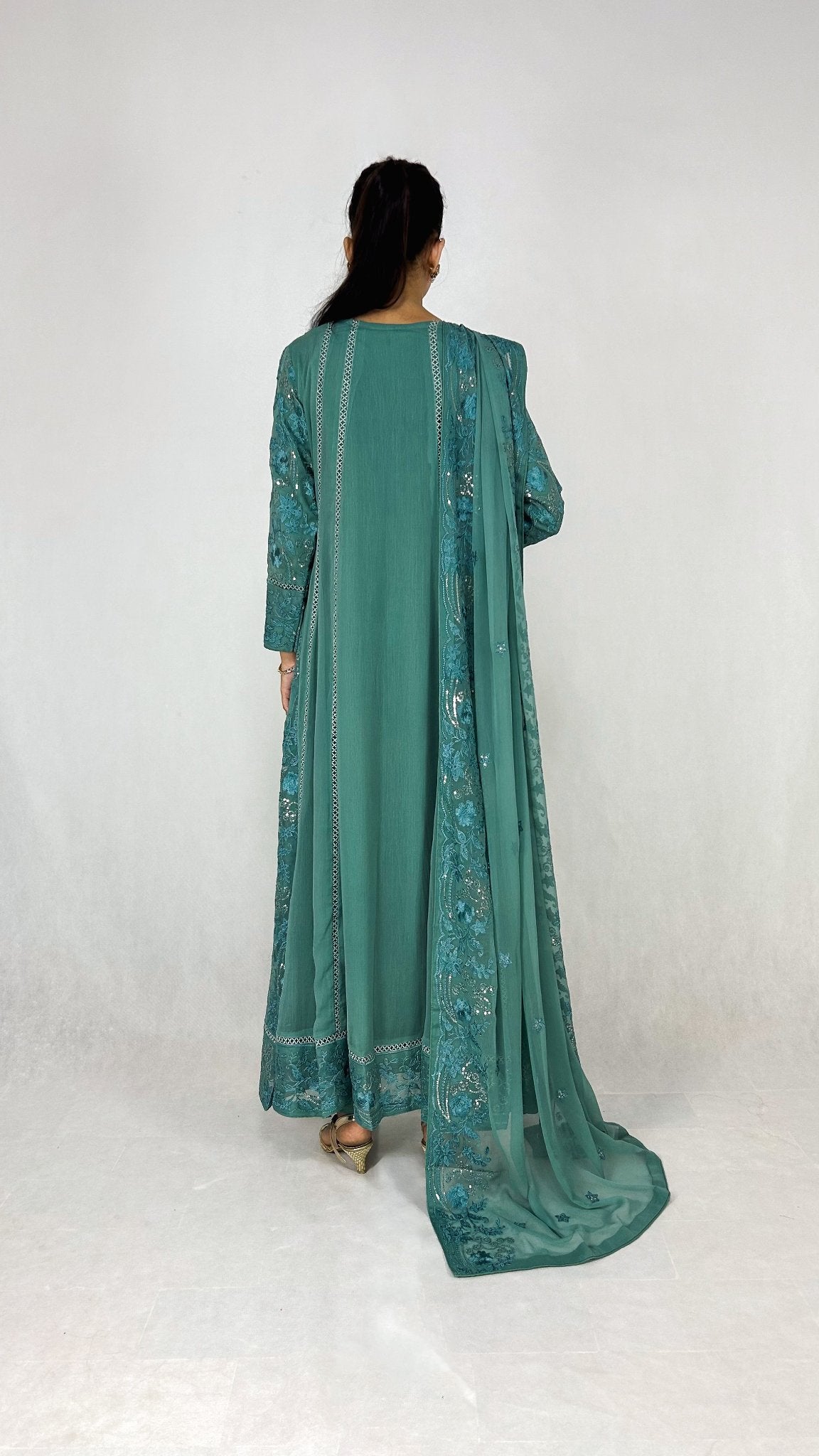 Angrakha style maxi dress best sale