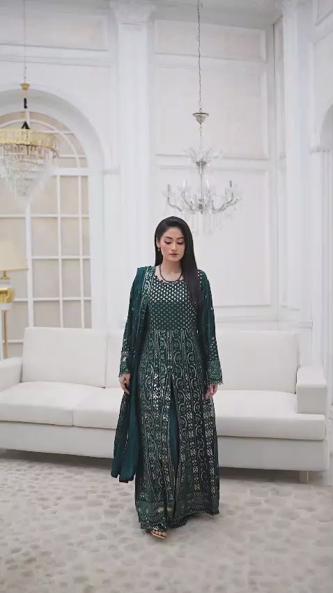 Green Wedding Lehenga Dress Video